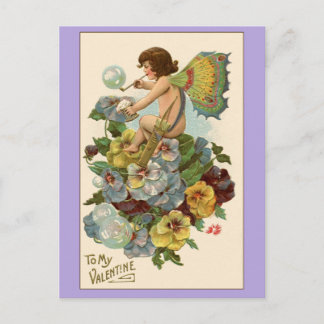 Carte Valentine Vintage Lavande