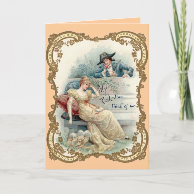 Carte Valentine vintage manquante (Devant)