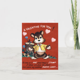 Carte Valentine vintage pour enfants !