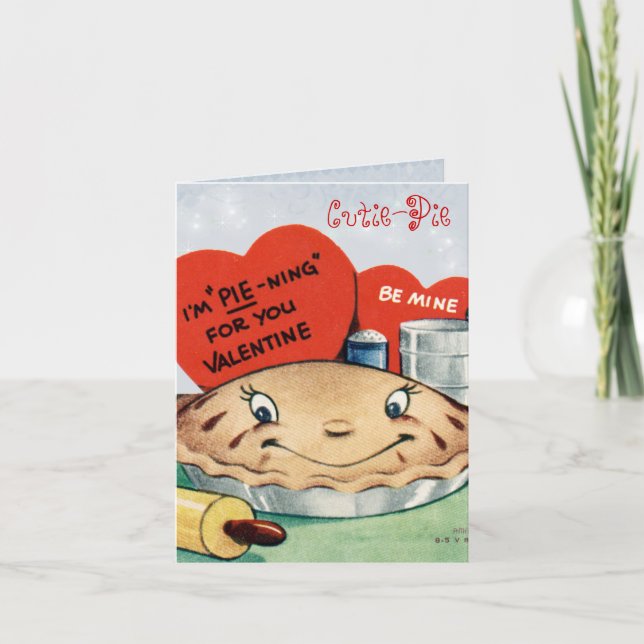 Carte Valentine vintage pour enfants (Devant)