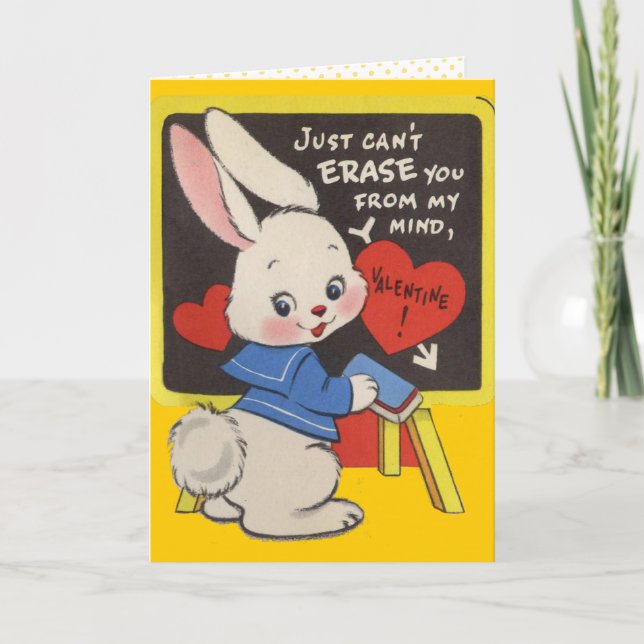 Carte Valentine vintage pour enfants (Devant)
