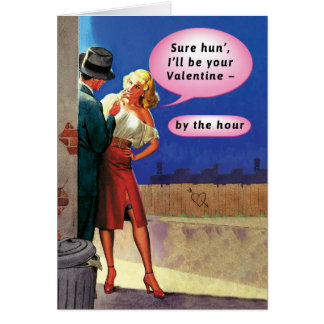 Carte Valentine vintage Pulp Fiction Proposition