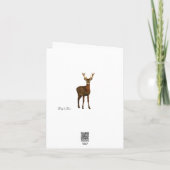 Carte Valentine Woodsy Elk (Dos)