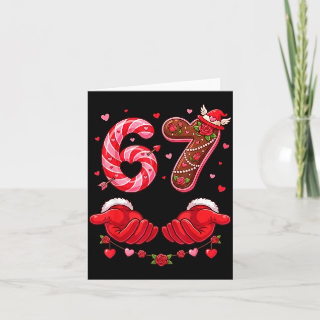 Carte Valentine's Day 67 Hilarious Six Seven Love Meme F (Devant)