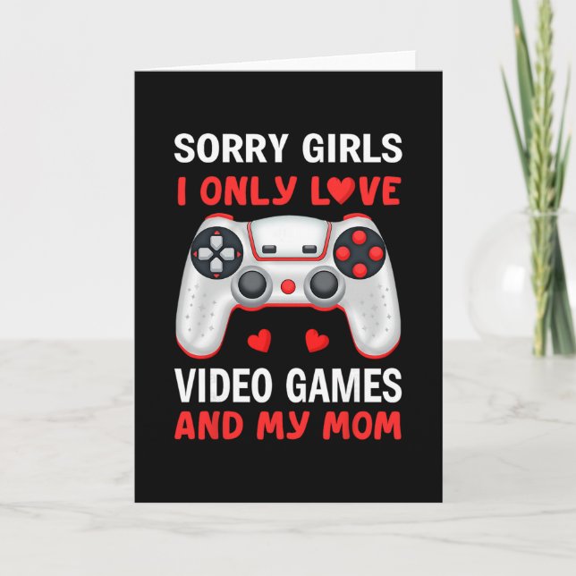 Carte Valentines Day Boys Kids Son Video Games Funny Gam (Devant)