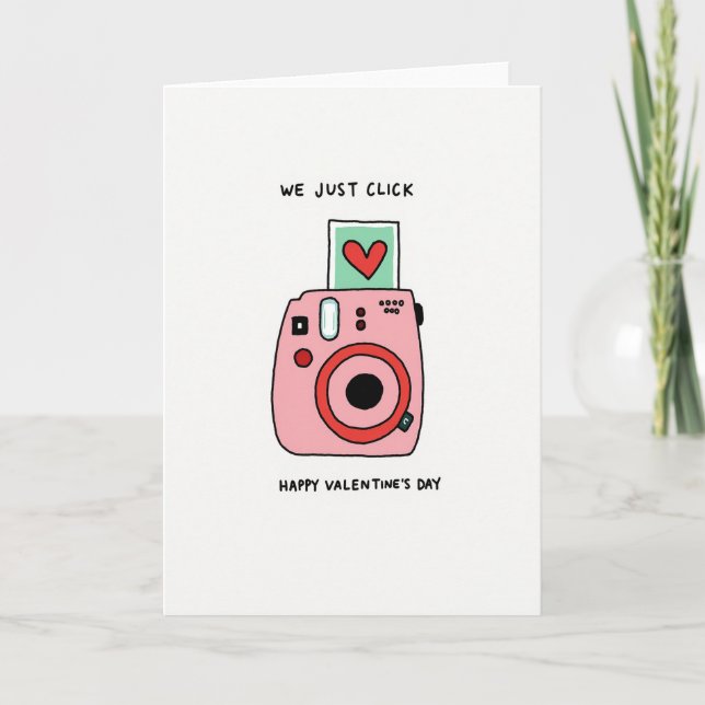 Carte Valentines Day Click Photo Card (Devant)