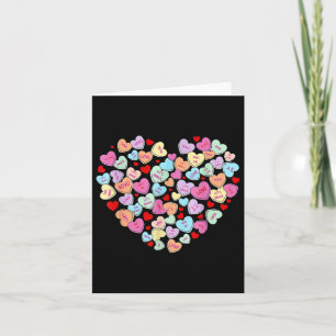 Carte Valentines Day Coeur Conversation Candy Coeur