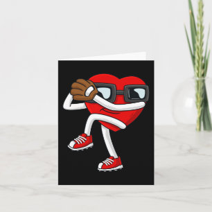 Carte Valentines Day Heart Baseball Pitcher Fun Boys Gir