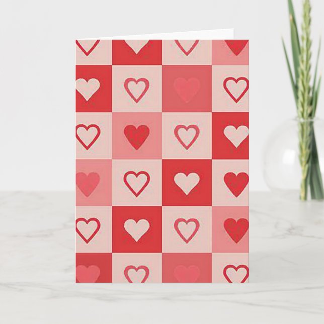 Carte Valentines Day Hearts Card (Devant)