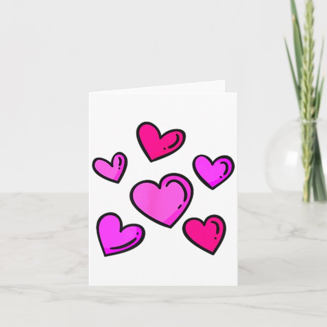 Carte Valentines Day Hearts Love Graphic  (Devant)