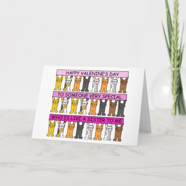 Carte Valentine's Day Someone Who is Like a Sister to Me (Devant)