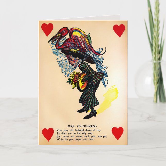 Carte Valentines de vinaigre vintage (Devant)