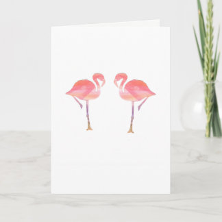 Carte Valentines Flamant rose
