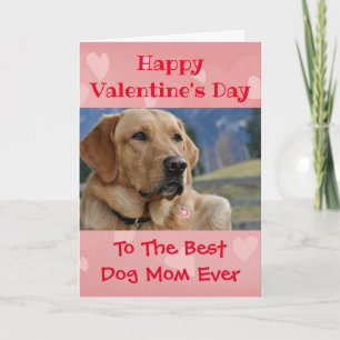 Carte Valentines Jour Chien Maman Monde Meilleur Jamais