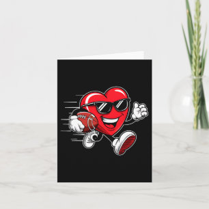 Carte Valentines Jour Coeur Jouer Football Garçons Fille