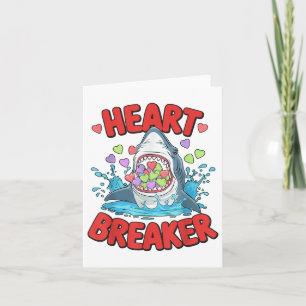 Carte Valentines Jour Requin Crise-Coeur Drôle Garçons E
