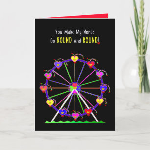 Carte Valentines Journée Ferris Roue Faire ma tournée mo