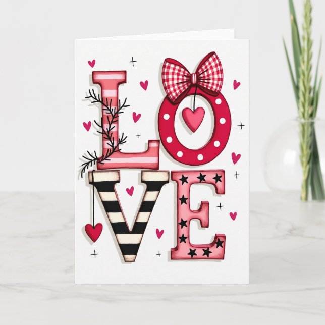 Carte Valentines Love Card (Devant)