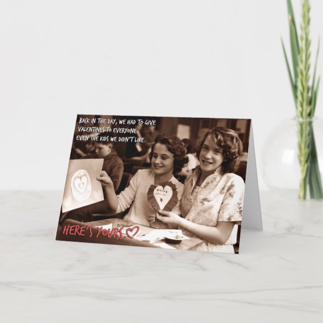 Carte Valentines - Nous les avons données à tous (Devant)