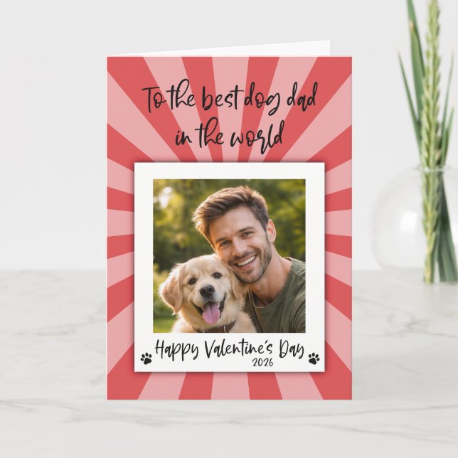 Carte Valentines Photo Card - Card from the Dog (Devant)