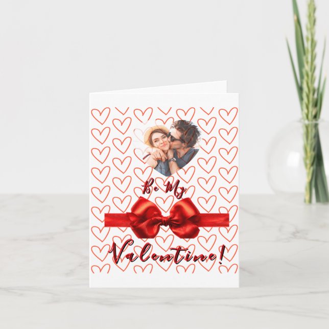 Carte Valentines Red Nk Izable Photo  (Devant)