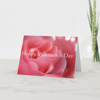 Carte Valentines rose