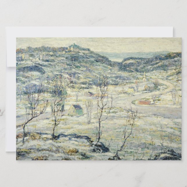 Carte Vallée de Harlem en hiver (scène new-yorkaise) (Devant)