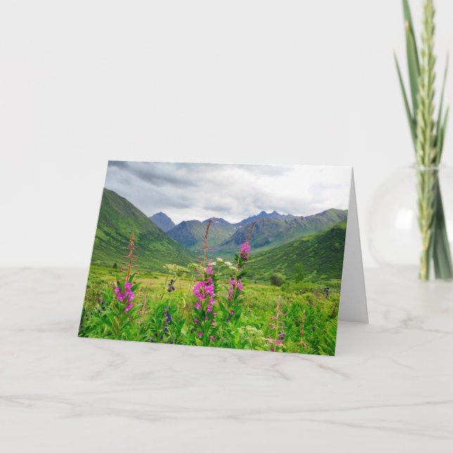 Carte Vallée fleur sauvage de l'Alaska (Devant)