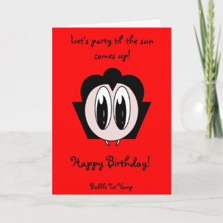 Carte Vamp de doigt de bulle