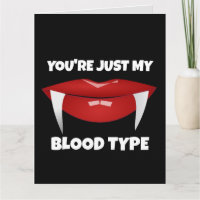 VAMPIRE FUNNY ANNIVERTHDAGE GREETING CARD