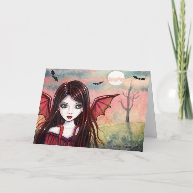 Carte Vampire Halloween par Molly Harrison (Devant)