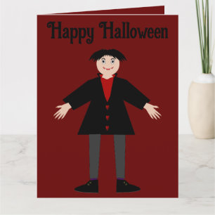 Carte Vampire Personnalisé Halloween Mignon