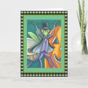 CARTE VAMPIRE TRANSYLVANIE PRIER MANTIS GREETING CARD