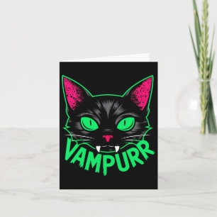 Carte Vampurr Chat Vampire Kitty Halloween Chats Éffraya