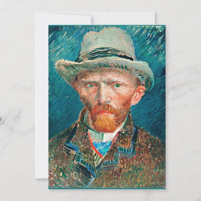 Carte Van Gogh - Autoportrait, 1887 (Devant)