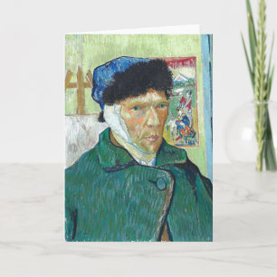 Carte Van Gogh Autoportrait Bandaged Ear Art Peinture