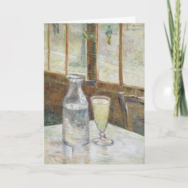 Carte Van Gogh Classique Café Parisien Absinthe Art (Devant)
