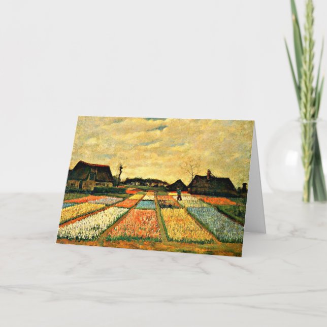 Carte Van Gogh - Lits à fleurs en Hollande (Devant)
