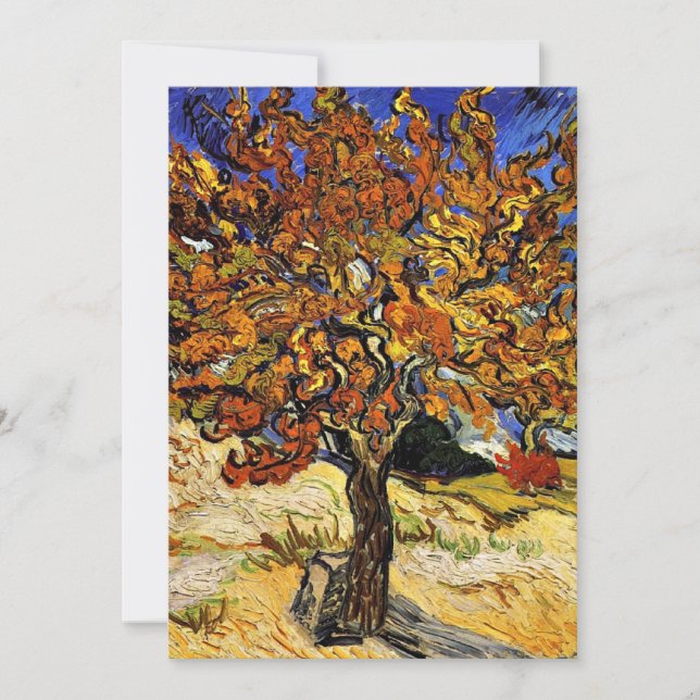 Carte Van Gogh - Mulberry Tree, fine art (Devant)