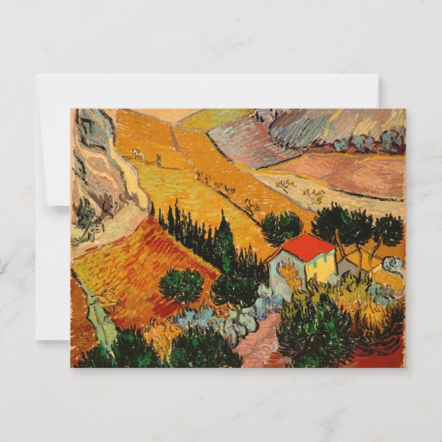 Carte Van Gogh - Paysage avec maisons (Devant)