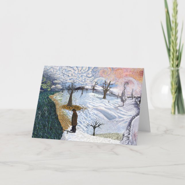 Carte Van Gogh : Paysage hivernal (Devant)