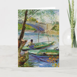 Carte Van Gogh Pêche au printemps, Pont de Clichy