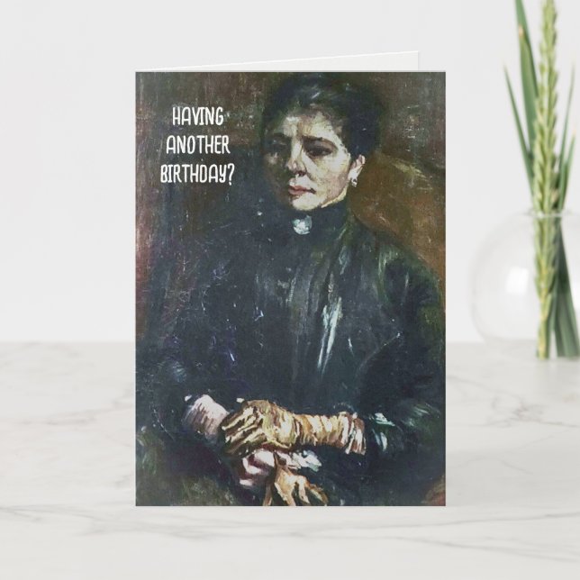 Carte Van Gogh Peinture pour Humour d'anniversaire (Devant)