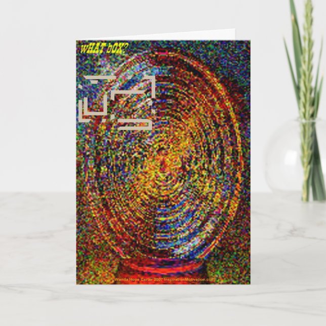 Carte Van Gogh pensant en dehors de à la boîte (Devant)