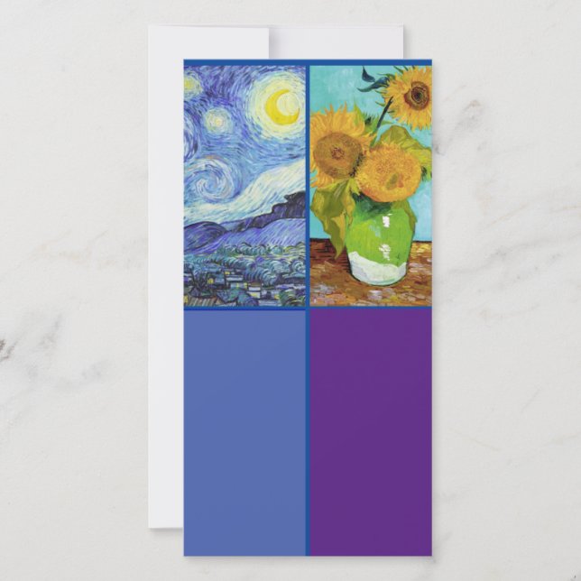 Carte Van Gogh, Starry Night, Art Signet Card (Devant)