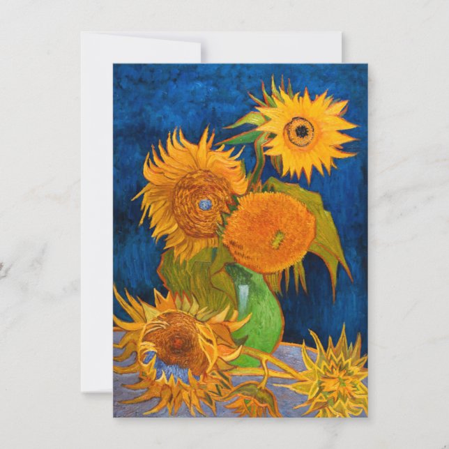 Carte Van Gogh Sunflowers (Devant)