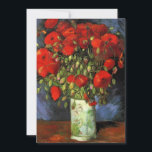 Carte Van Gogh - Vase avec des pépites rouges<br><div class="desc">Vincent van Gogh - Vase avec des pavots rouges,  célèbre peinture.</div>