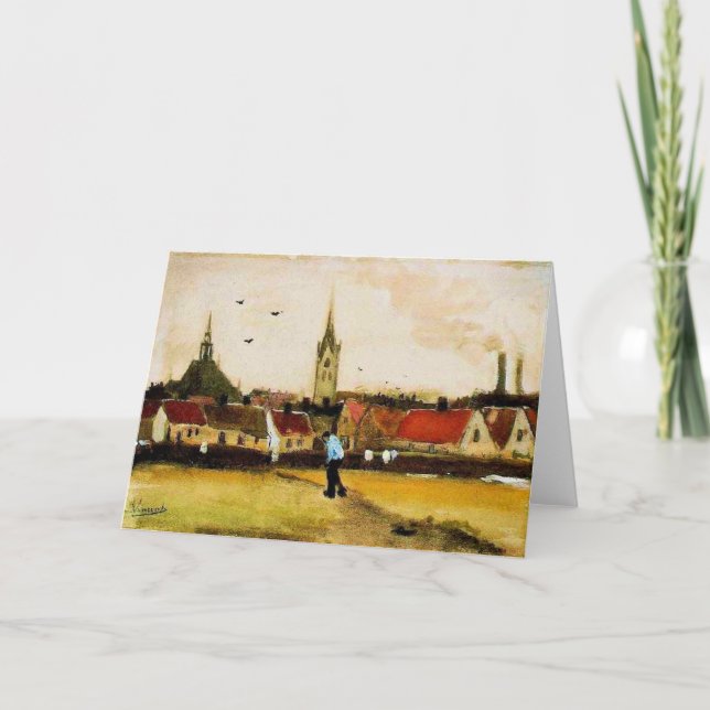 Carte Van Gogh - Vue de La Haye avec Nouvelle Eglise, (Devant)