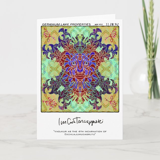 Carte Vaojkur comme la 4ème incarnation d'Ekchuajumudab (Devant)