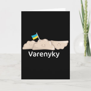 Carte Varenyky nourriture ukrainienne cuisine ravioles U